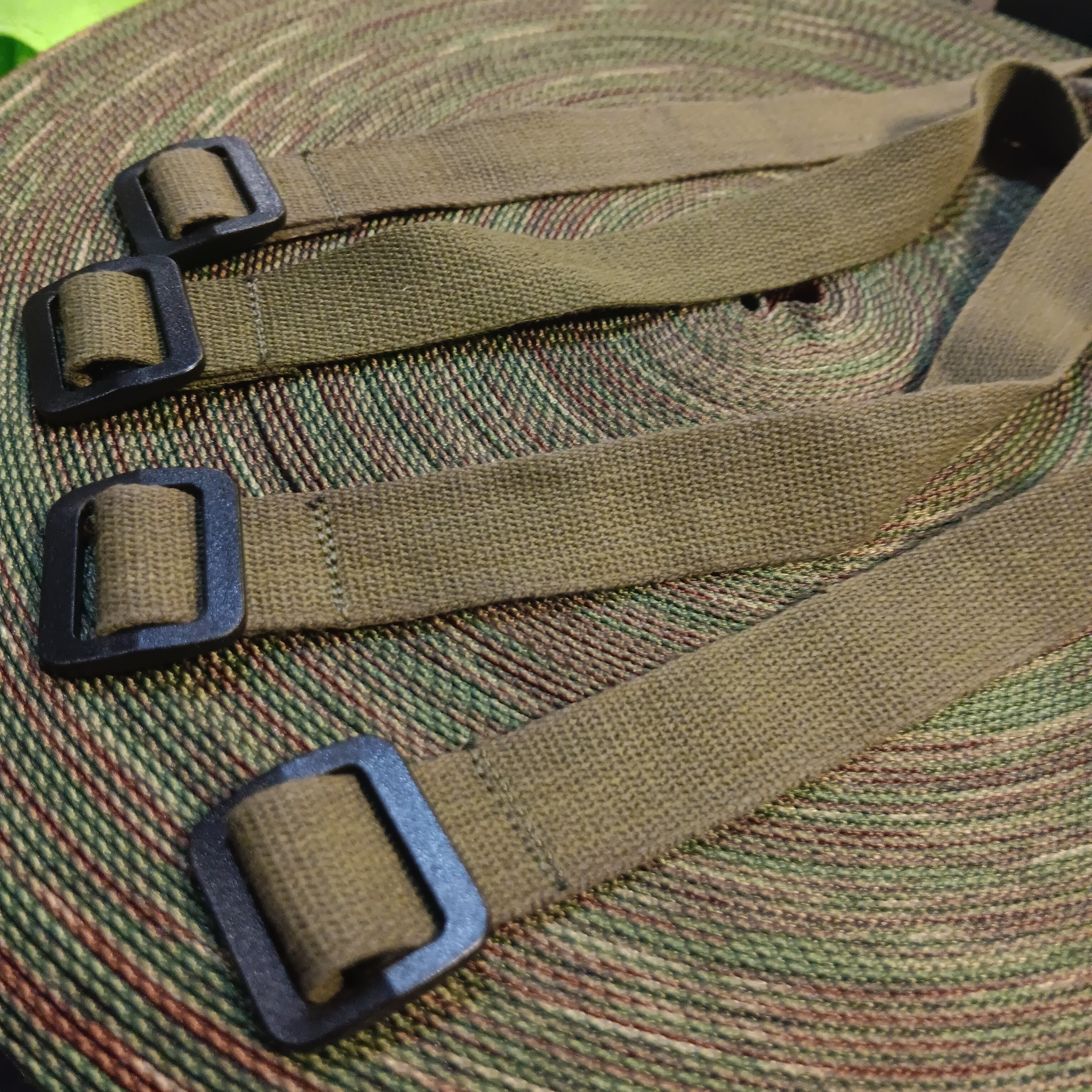 Webbing  Straps, Olive Drab, Surplus, 0.75 inch wide