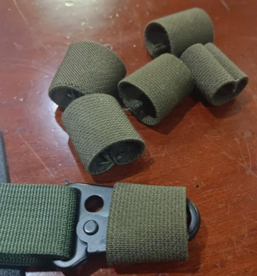 Mil-Spec Elastic Webbing Keepers / Silencers