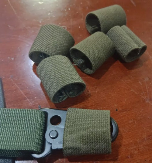 Mil-Spec Elastic Webbing Keepers / Silencers