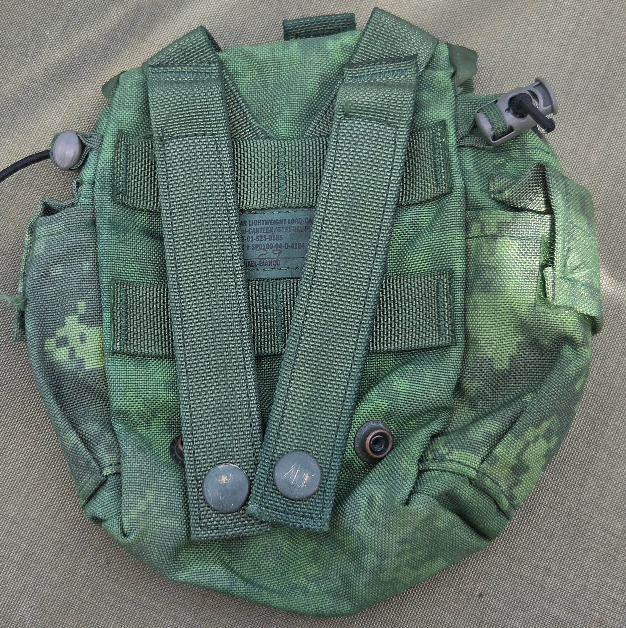 Repaired, Dyed and Camouflaged Surplus UCP Canteen Pouches