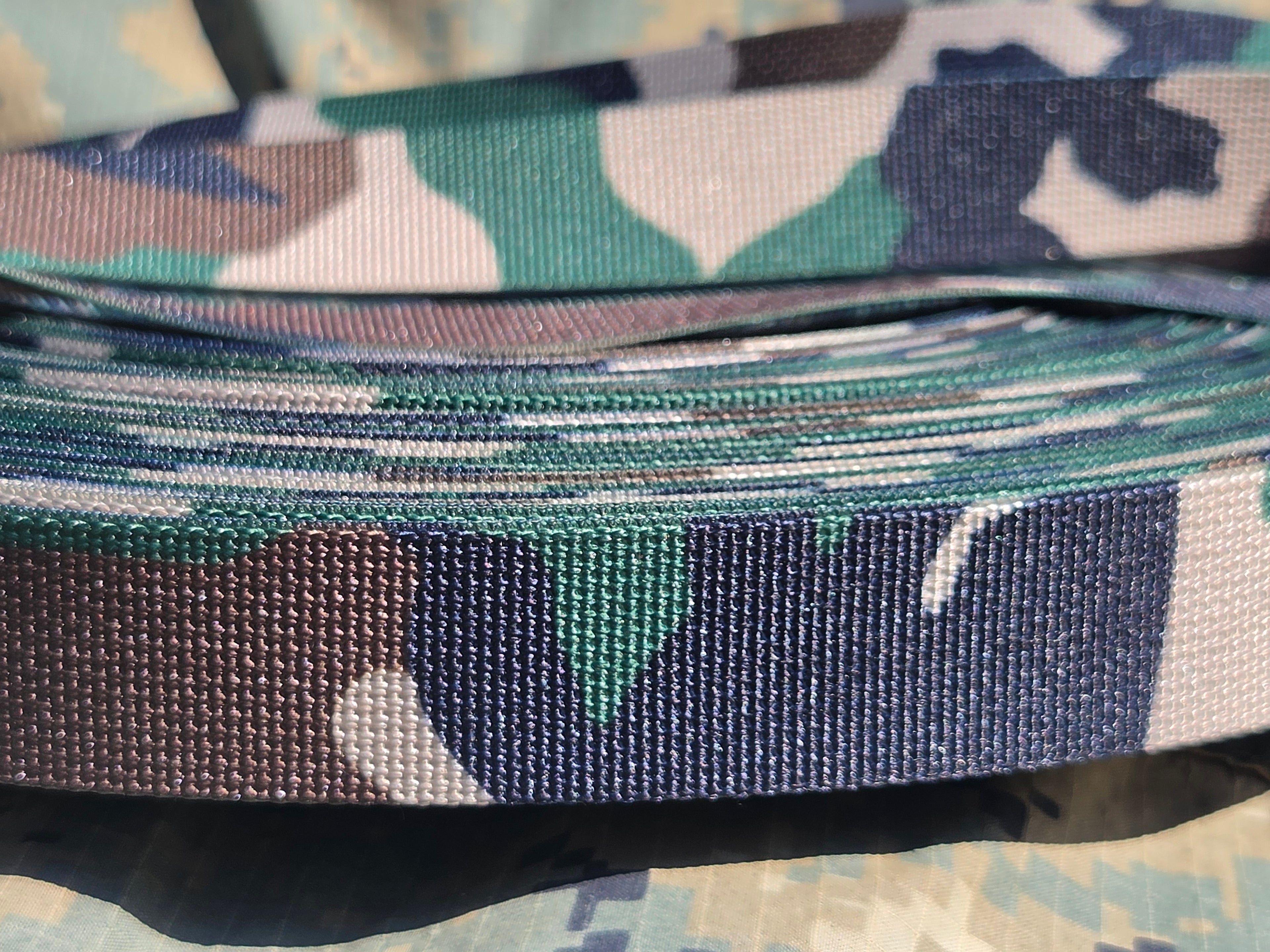 1" Camo Webbing by the yard