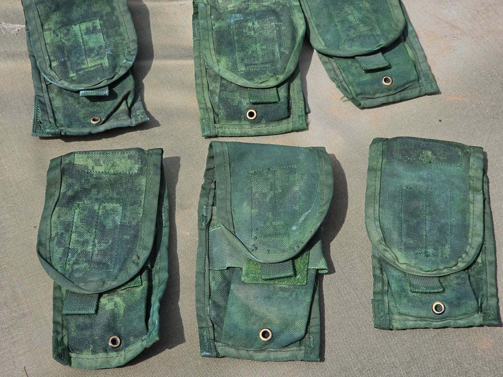Repaired, Dyed and Camouflaged Surplus UCP Mag Pouches
