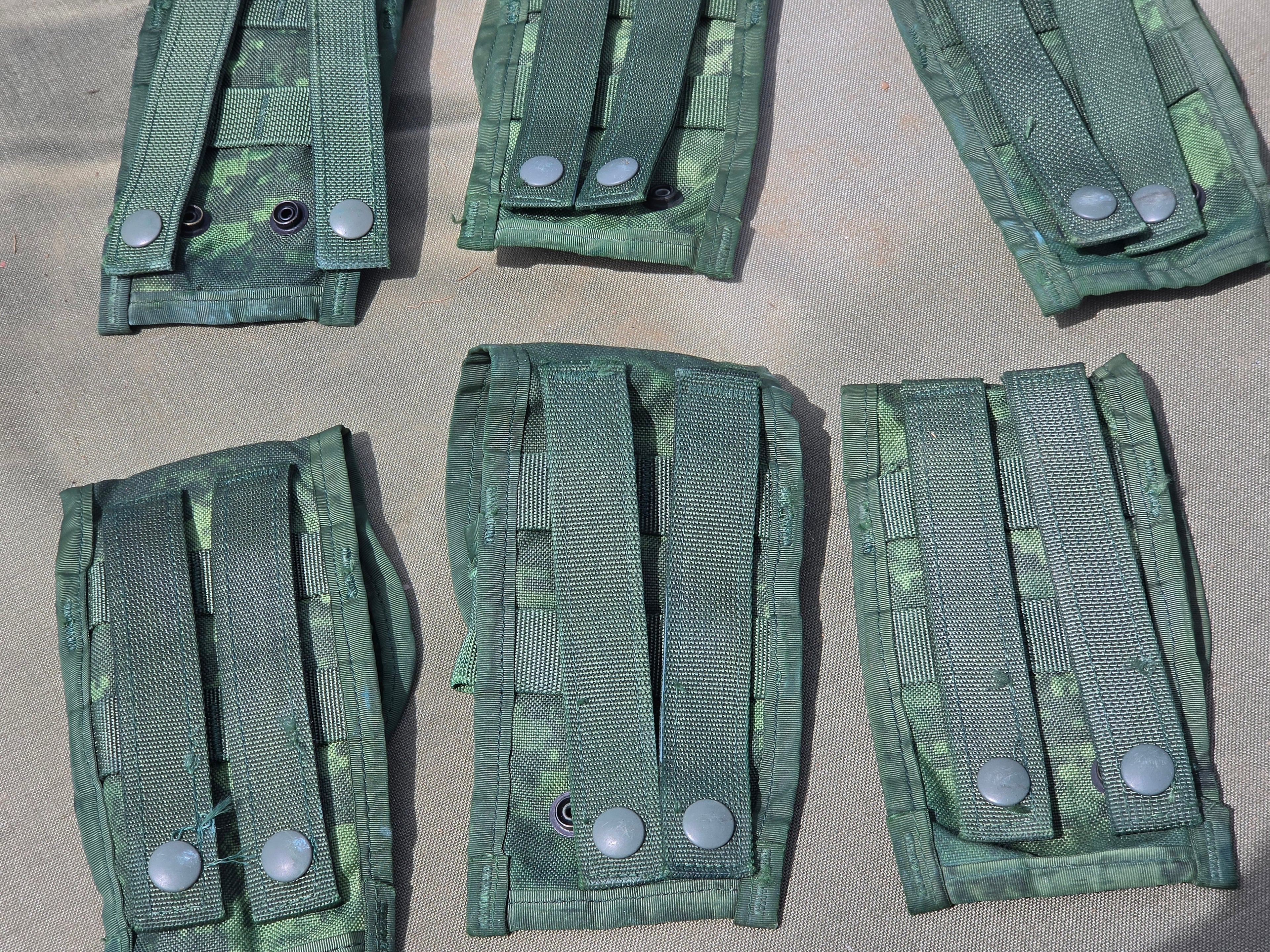 Repaired, Dyed and Camouflaged Surplus UCP Mag Pouches