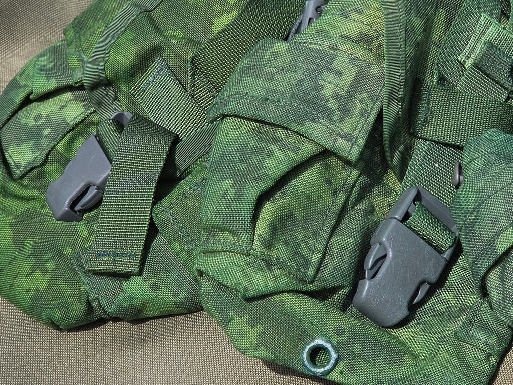 Repaired, Dyed and Camouflaged Surplus UCP Canteen Pouches